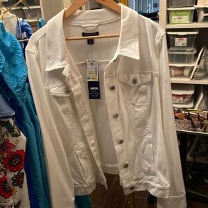 White denim jacket